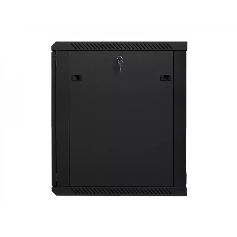 Lanberg WF01-6615-10B 19 inch 15U Wall-Mount Rack Cabinet 600x600mm Black with Glass Door