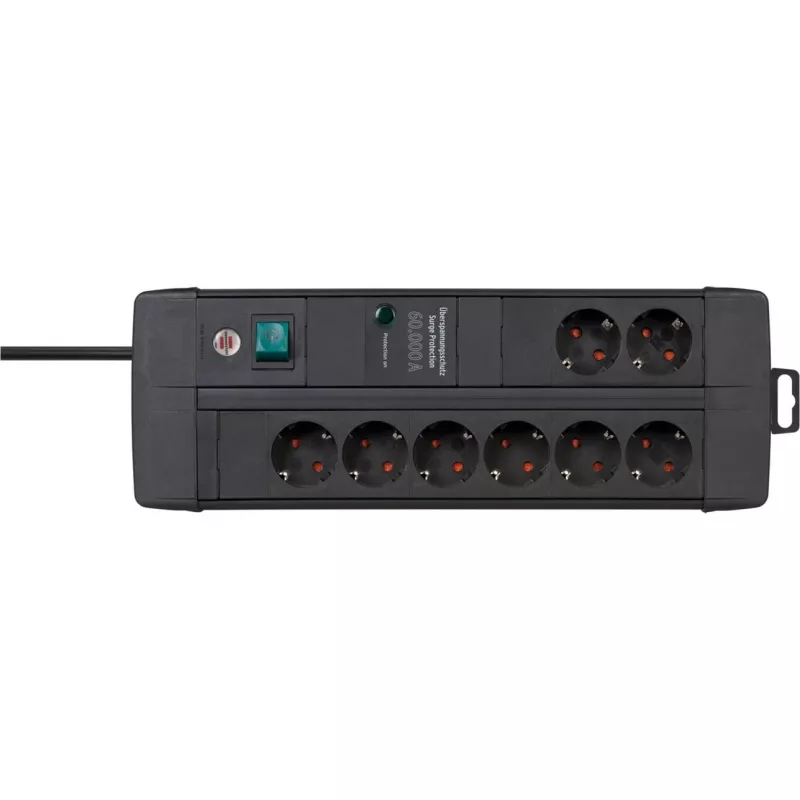 Power Extension Brennenstuhl 1256000678 3m 8 AC Outlets Indoor Black
