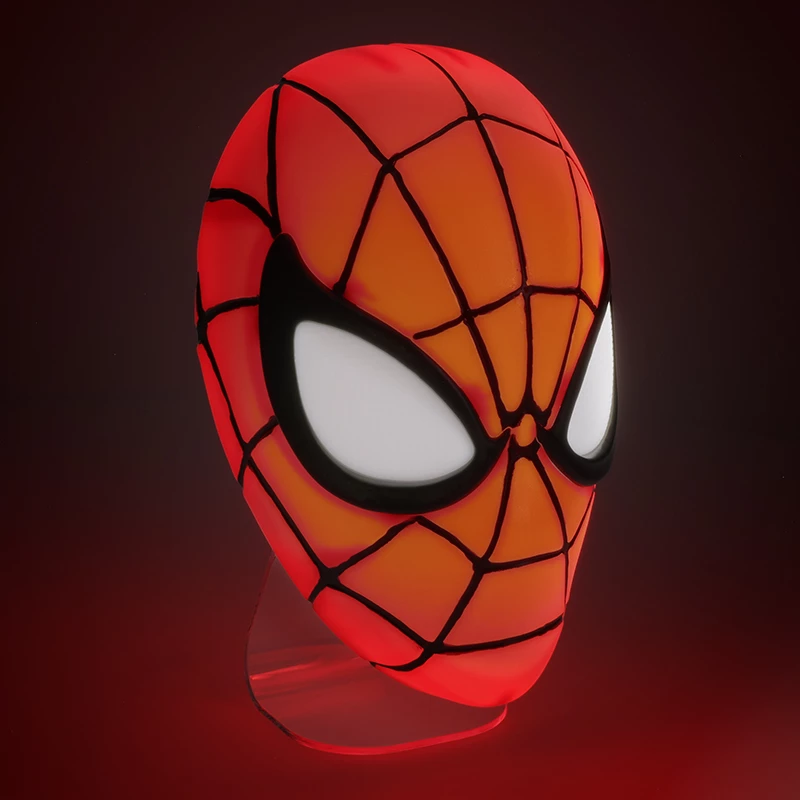 Table lamp Paladone Spiderman Mask Light — themed Spiderman mask design, USB powered LED, compact bedside lamp