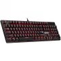 Mechanical keyboard DEFENDER QUEST GK-596 — RGB backlight, Anti-Ghosting, wired, compact layout