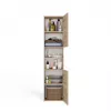 Bathroom storage cabinet top e shop S40 SONOMA — Oak frame, freestanding, 6 shelves, 400×300×1700 mm