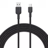 USB A to USB C cable Aukey CB-NAC1, 1 m, braided nylon, USB PD 60W, USB 2.0
