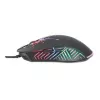 Manhattan Gaming Mouse with LEDs, Wired, Seven Button, Scroll Wheel, 7200dpi, Black with LED lighting, Three Year Warranty