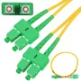 Extralink Patch Cord SC/APC-SC/APC, Single Mode, Duplex, G657A, 3mm, 2m