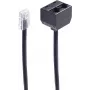 telephone cable ShiverPeaks BS71231-8/4 0.15 m Black