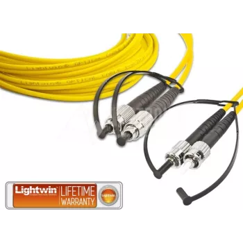 Lightwin LDP-09 FC-ST 1.0 Fibre Optic Cable 1 m LSOH OS2 2x FC 2x ST Yellow (LDP-09 FC-ST 1.0)