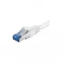 Wentronic Goobay CAT 6a Patch Cable, S/FTP (PiMF), White, 2 m - LSZH Halogen-Free, Copper (93749)