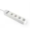 Smart power strip Gembird TSL-PS-S4U-01-W 4 AC outlets 3880 W White