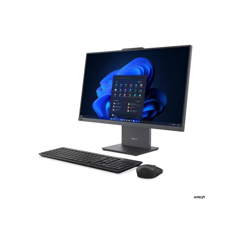 All-in-One PC Lenovo ThinkCentre neo 55a 24 Gen 6 Touch 23.8 inch FHD, AMD Ryzen 5 220, 16GB RAM, 512GB SSD, AMD Radeon 740M, Windows 11 Pro, English keyboard, Luna Grey, 3Y Warranty