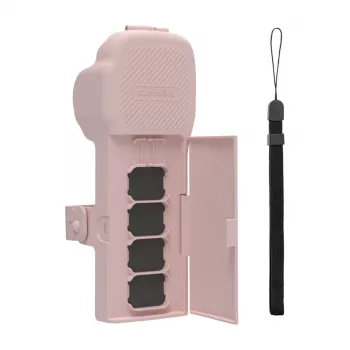 Sunnylife protective case with strap and lanyard for Osmo Pocket 3 (pink)