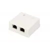 Surface-mount network socket Extralink EX.9649 — 2x RJ45 Cat5e STP
