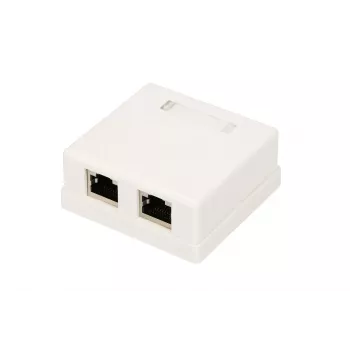 Surface-mount network socket Extralink EX.9649 — 2x RJ45 Cat5e STP