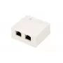 Surface-mount network socket Extralink EX.9649 — 2x RJ45 Cat5e STP