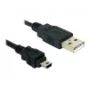 USB Cable DeLOCK 82252 USB 2.0 1.5m USB A Mini-USB B Black