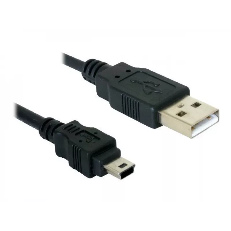 USB Cable DeLOCK 82252 USB 2.0 1.5m USB A Mini-USB B Black