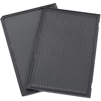 Grill Plate Downward, ribbed / smooth (Anthracite, for Contact Grill PG 4.3, PG 4.4)