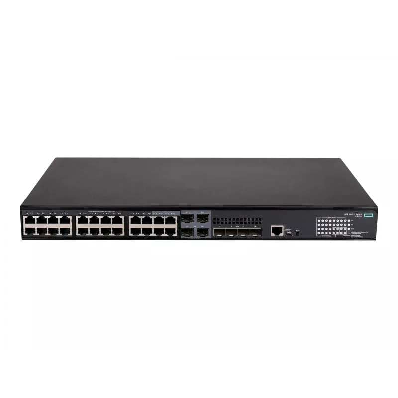 HPE - FlexNetwork 5140 24G PoE+ 4SFP+ EI - Switch - L3 - Smart - 24 x 10/100/1000 (PoE+) + 4 x Combo 10/100/1000Base-T (PoE+) / 100/1000Base-X SFP + 4 x 10 Gigabit Ethernet / 1 Gig