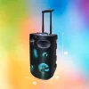 Portable Bluetooth karaoke speaker MANTA SPK0803B140 140W, battery-powered, MIC/USB/microSD, FM, equalizer, wheels