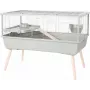 Cage ZOLUX Neolife 100 green — wooden small pet cage 990×760×540 mm, 15 mm bar spacing
