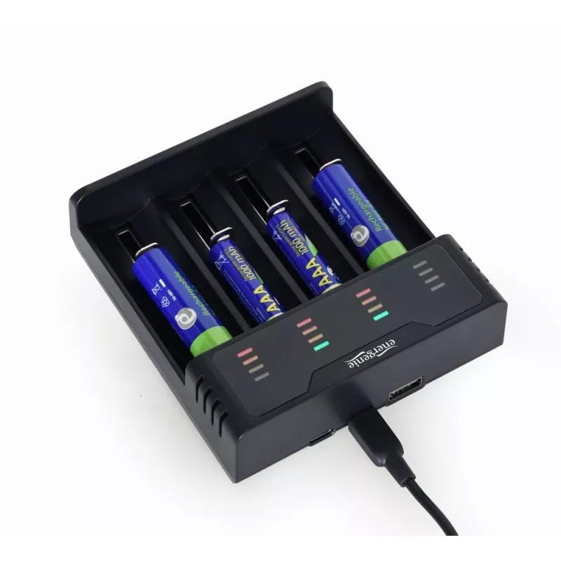 Battery Charger Gembird BC-USB-02 USB Lithium-Ion NiCd NiMH