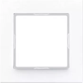 Wall switch cover plate JUNG AC 581 WW White, duroplast, 84×84 mm