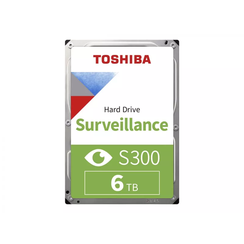 Toshiba S300 Surveillance 3.5 Internal Hard Drive SATA 6GB/s - 6TB, 5400RPM