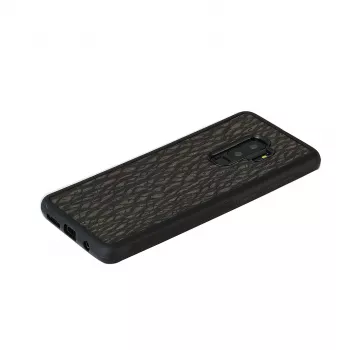 Smartphone case man and wood for Galaxy S9 Plus — carbon black