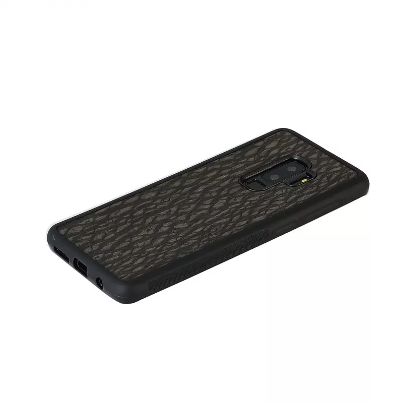 Smartphone case man and wood for Galaxy S9 Plus — carbon black