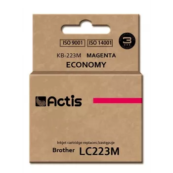 Ink cartridge ACTIS KB-223M compatible with Brother LC223M, magenta, dye-based 10 ml, standard yield, single pack