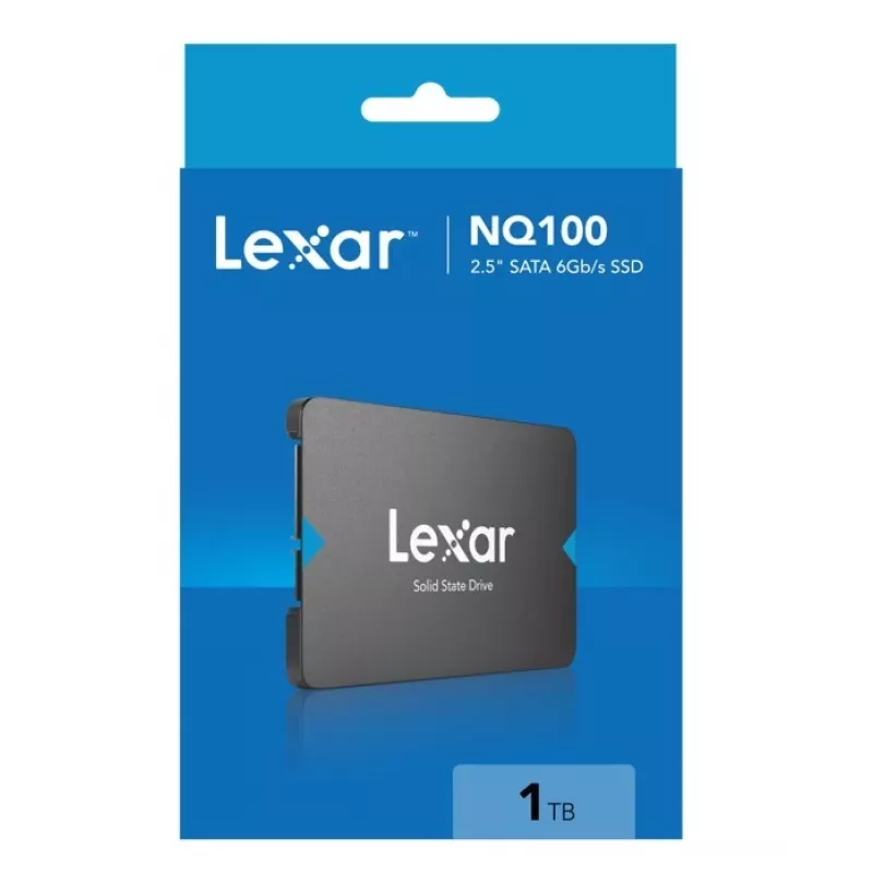 2.5 inch SATA III SSD Lexar NQ100 1 TB — 550 MB/s read, 6 Gbit/s transfer