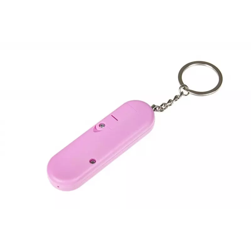 Personal alarm GUARD YC-001-PI 130 dB pink compact safety device, LR41 batteries, 200 m range