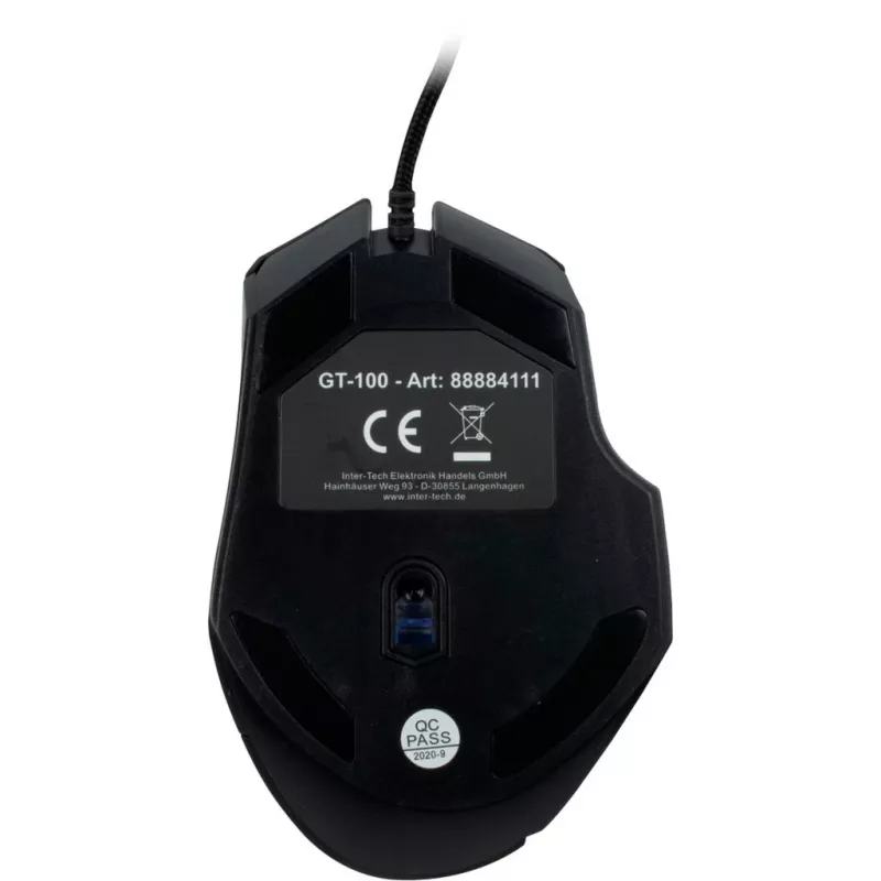 Inter-Tech GT-100 RGB Mouse rechts USB Type-A optical 6400 DPI (88884111)