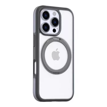 Cover Torras Ostand R Fusion iPhone 16 Pro 15.5 cm Grey Transparent