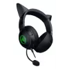 Kraken Kitty V2 - Black, Gaming headset, Kitty Ears, Stream Reactive Lighting, HyperClear Cardioid Mic, 40 mm TriForce Drivers, Built into the earcups microphone, Razer Chroma RGB (Ear and Earcups), Surround sound: Only available on Windows 10 64-bit