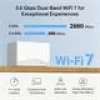 Mesh Wi‑Fi system TP‑LINK Mercusys Halo H25BE (Wi‑Fi 7, Dual‑band 2.4/5 GHz, 2880 Mbps) 2‑pack, 3 internal antennas, white