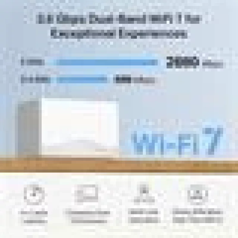 Mesh Wi‑Fi system TP‑LINK Mercusys Halo H25BE (Wi‑Fi 7, Dual‑band 2.4/5 GHz, 2880 Mbps) 2‑pack, 3 internal antennas, white