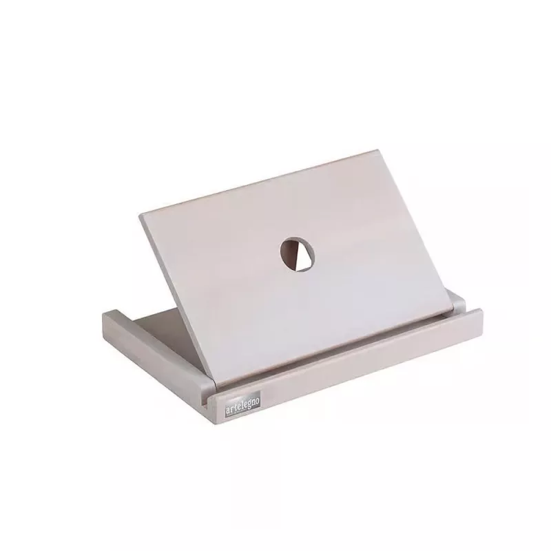 Tablet stand artelegno 46/W Beech Wood adjustable height for tablets and e-readers