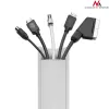 Cable flex tube MACLEAN MCTV-575 for floor, white, 1.5 m, width 43 mm, height 2.3–3.2 cm