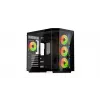 PC tower case KRUX Empero KRXD010, ATX, black — supports GPUs up to 420 mm, CPU coolers up to 155 mm, 2x 3.5 inch + 3x 2.5 inch bays