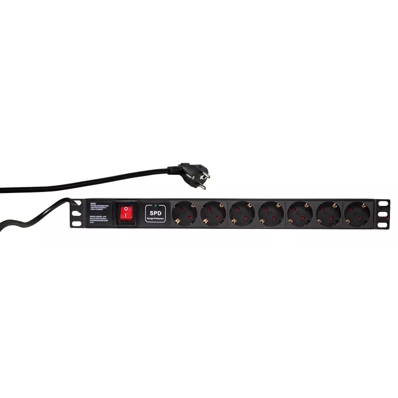 Surge Protector LogiLink PDU7C01 Black 7 AC outlets 230 V 2 m