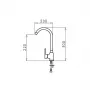 Kitchen mixer PYRAMIS Bello 090935601 Granite Volcano Black, deck-mounted, single-lever, 300 mm height, 200 mm depth