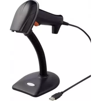 Renkforce 2D Barcode-Scanner Wired 1D, 2D Laser Black Hand-Scanner USB (RF-3376032)