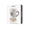 Cup holder Beper P201UTP003 Silver Wood