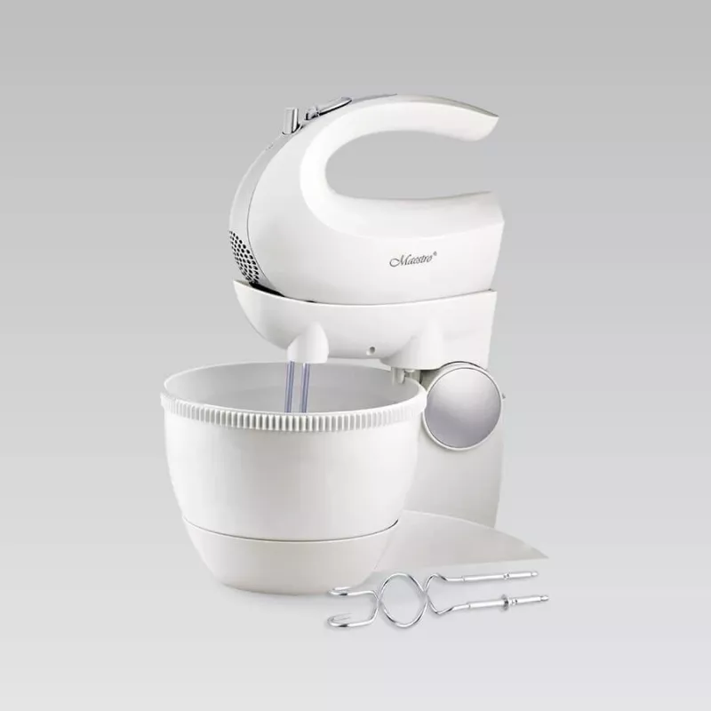 Mixer with rotating bowl Maestro MR-556 — countertop planetary mixer, rotating stainless bowl, multiple speed settings