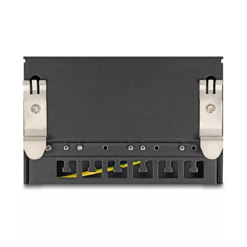 Patch panel DELOCK Mini Desktop RJ45 6-port Cat.6A shielded, metal, black, 80×22×125 mm
