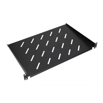 Rack shelf Extralink SHELF 1U for 19 inch wall cabinets, 1U, 300 mm, black, metal