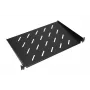 Rack shelf Extralink SHELF 1U for 19 inch wall cabinets, 1U, 300 mm, black, metal