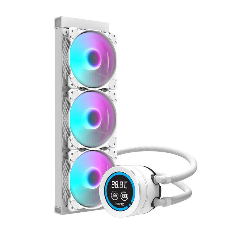360mm Computer Radiator Darkflash DN-D360 WHITE — 360mm cooling radiator for PC liquid cooling