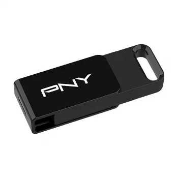 PNY Elite, 128 GB, USB Type-C, 3.2 Gen 1 (3.1 Gen 1), 120 MB/s, Dia, Black