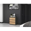 Topeshop M3 ANTRACYT/ARTISAN chest of drawers
